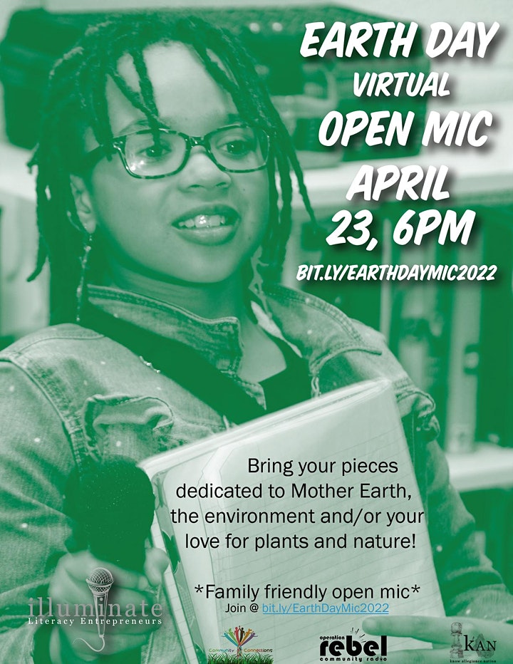 You are currently viewing JT – Jamii Tata – Earth Day Open Mic – Saturday