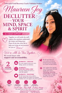 PG - PeerGalaxy - Declutter Your Mind, Space & Spirit with Maureen Joy - Tuesdays @ Online Via Hey Peers