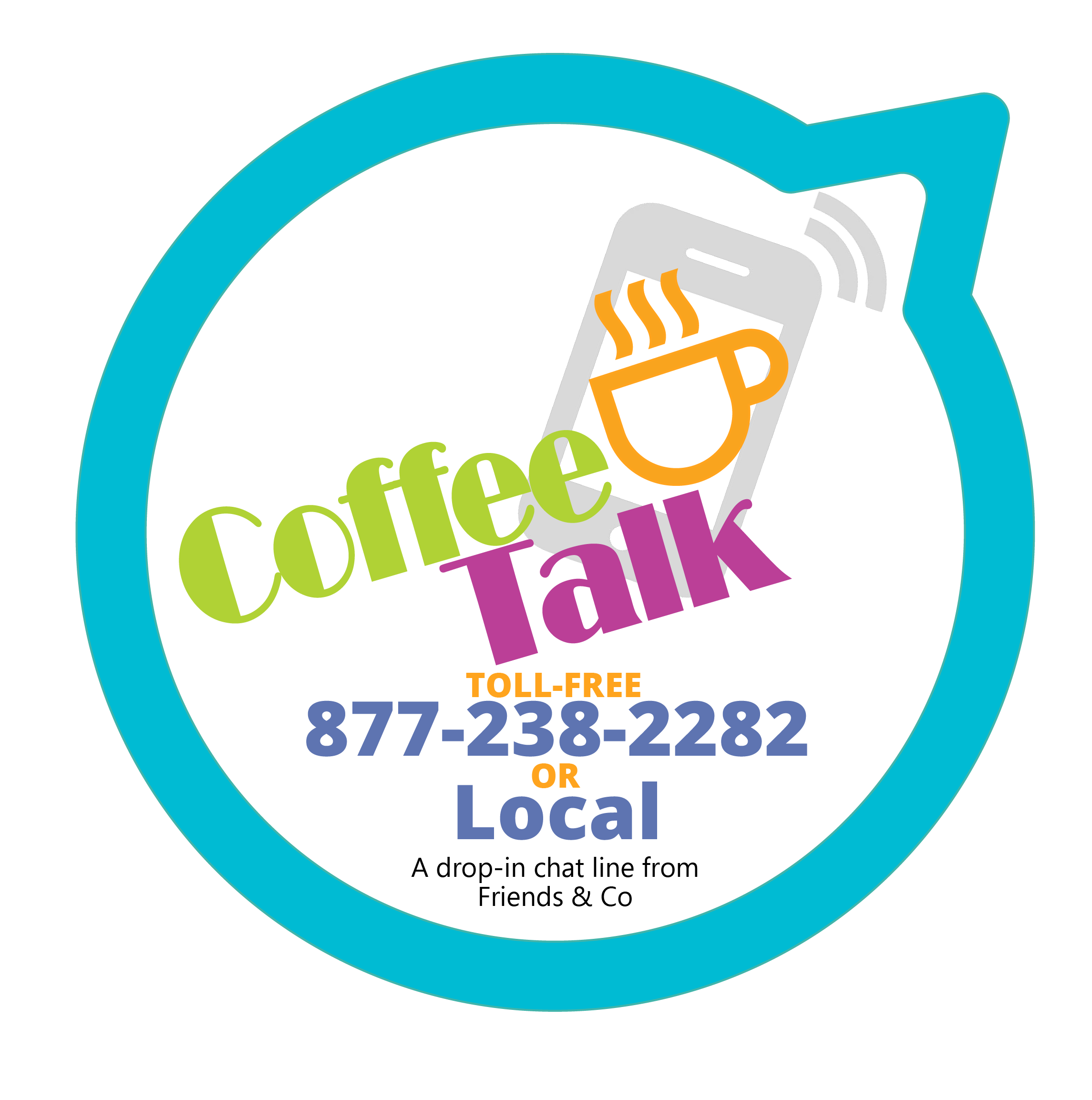 You are currently viewing 05 – Warmline – F&C – Friends and Co – Coffee Talk Conversation line – (877) 238-2282 – For 62 and Over – Monday – Friday