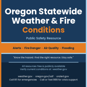 04 - Resources -  Statewide Weather & Fire Conditions Report Active NWS Watches, Warnings & Advisories · Fire, Flood & Coastal Conditions